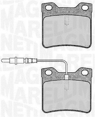 MAGNETI MARELLI Piduriklotsi komplekt,ketaspidur 363916060375